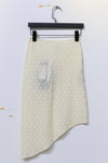 Un Morceau elastic lace oblique blooming half skirt UM231XZ11 light yellow PUM40